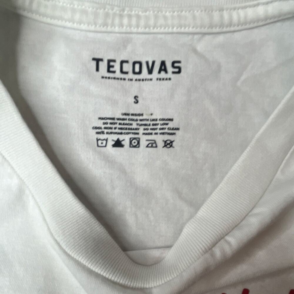 Tecovas "In the Heart of Texas" Graphic Cotton Crew Neck Tee Women’s Small Flaw - Picture 2 of 6